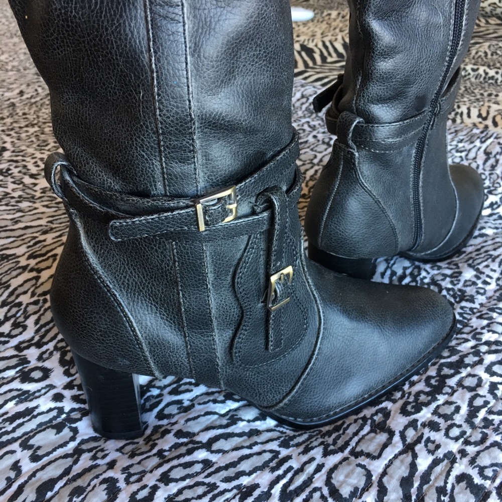 Wide Knee high black boots